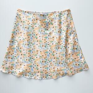 Princess Polly Floral Satin Mini Skirt